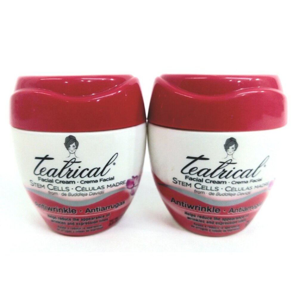 Teatrical Facial Cream Stem Cells Antiwrinkle 3.5 oz Each 2 Pack NIP
